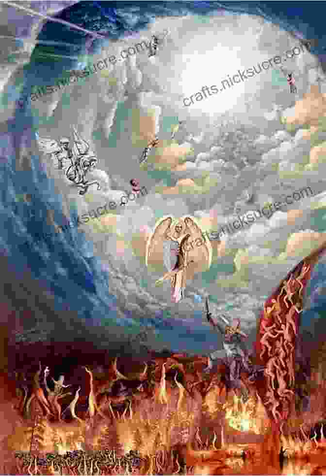 A Depiction Of Heaven As A Celestial Realm Filled With Angels And Divine Light A Divine Revelation Of Heaven