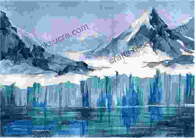 A Painting Of A Glacier Walk On Water Laura Peyton Roberts