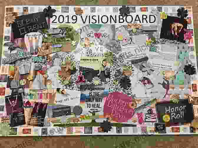 A Person Looking At A Vision Board, Filled With Images And Words Representing Their Future Goals The Right Questions: Ten Essential Questions To Guide You To An Extraordinary Life
