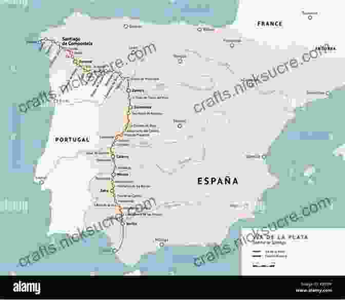 Ancient Map Of The Via De La Plata Walking Guide To The Via De La Plata And The Camino Sanabres Second Edition